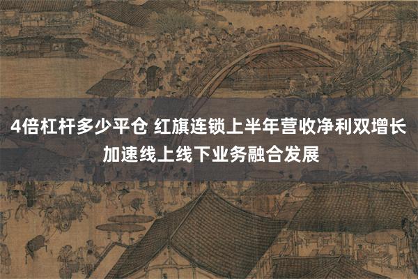 4倍杠杆多少平仓 红旗连锁上半年营收净利双增长 加速线上线下业务融合发展