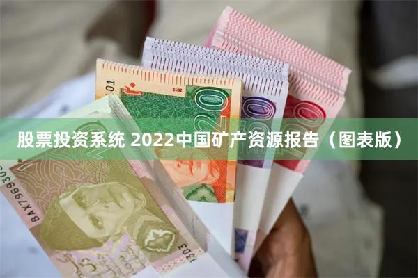 股票投资系统 2022中国矿产资源报告（图表版）