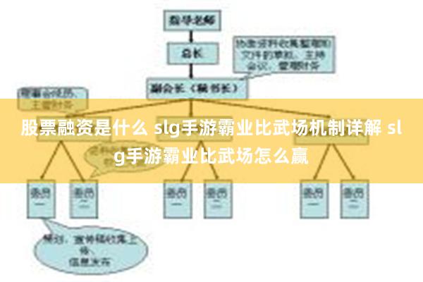 股票融资是什么 slg手游霸业比武场机制详解 slg手游霸业比武场怎么赢