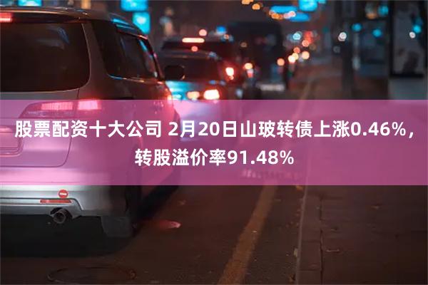 股票配资十大公司 2月20日山玻转债上涨0.46%，转股溢价率91.48%